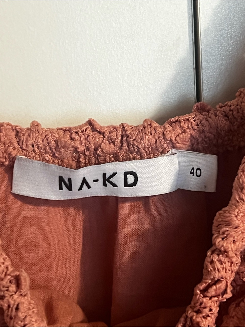 NA-KD Lace Off Shoulder Maxi Dress Dusty Rose Boho Romantic EU 40 Medium - Picture 3 of 13